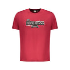 Pepe Jeans Red Cotton Men T-Shirt
