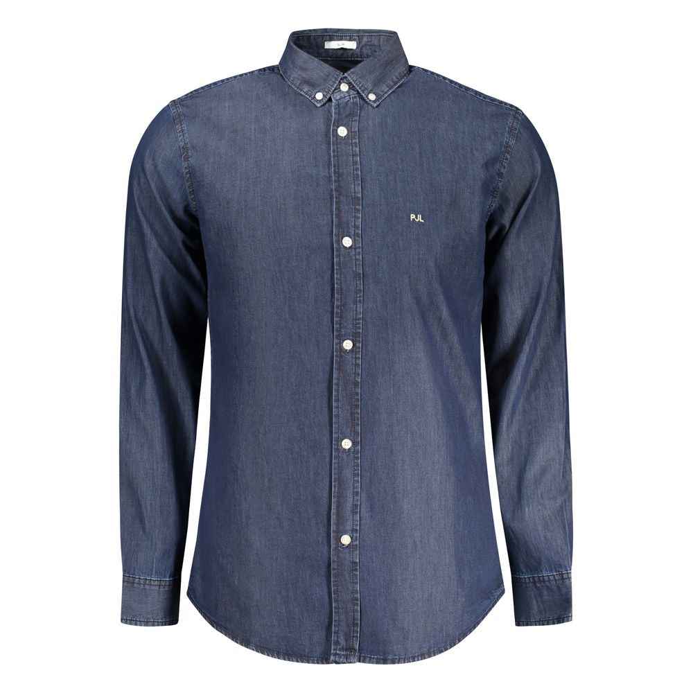 Pepe Jeans Blu Cotton Men Shirt