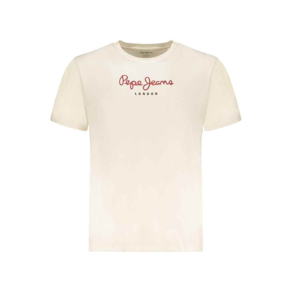 Pepe Jeans Beige Cotton Men's T-Shirt