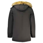 Guess Jeans Black Polyester Mens Jacket