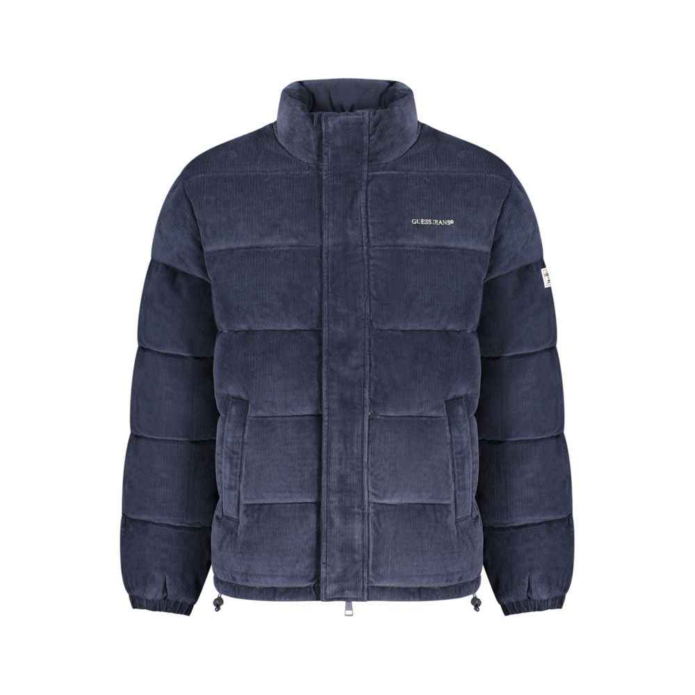 Guess Jeans Blue Polyester Men's Jacket