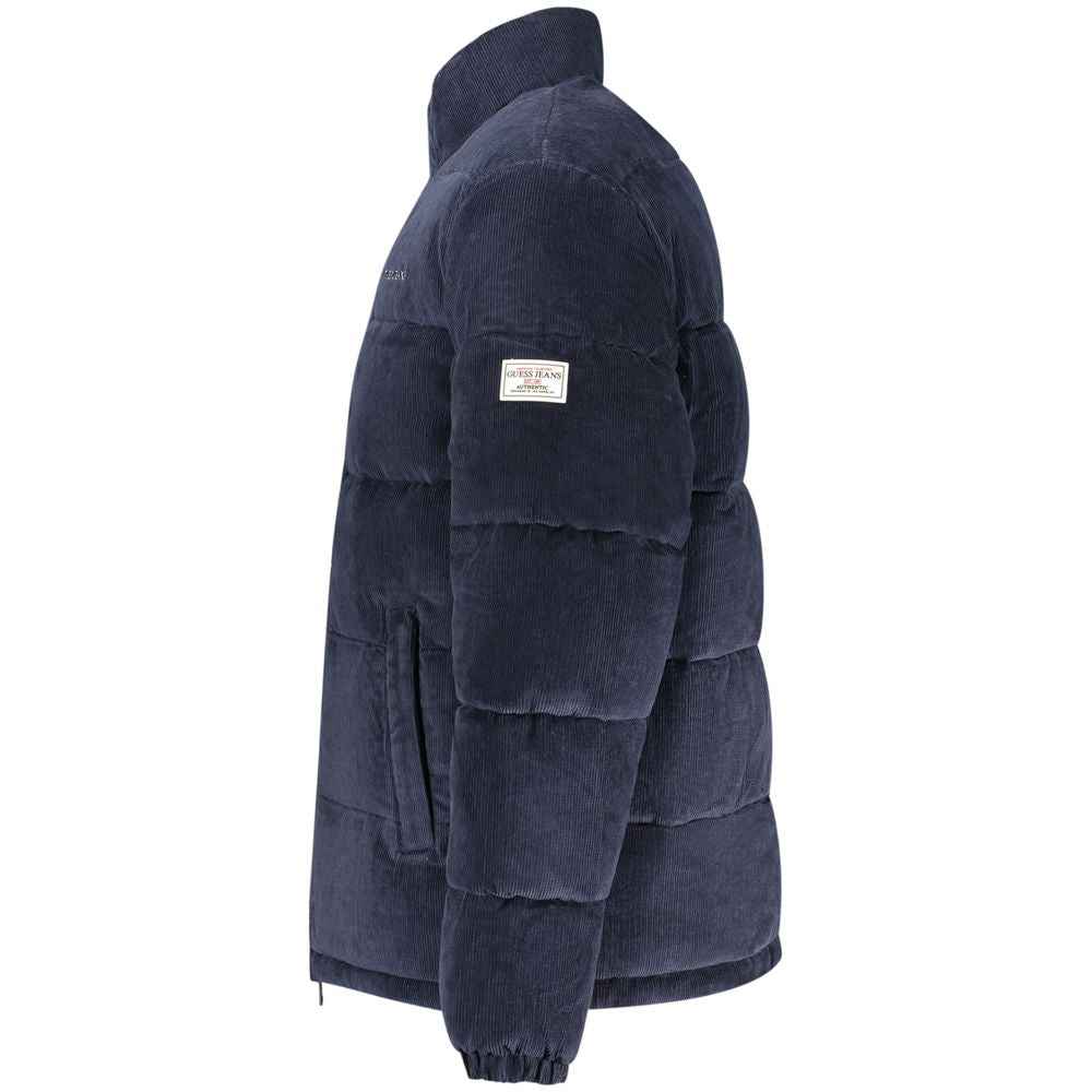 Guess Jeans Blue Polyester Men's Jacket