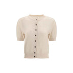 Lisa Yang Cream Cashmere Cardigan