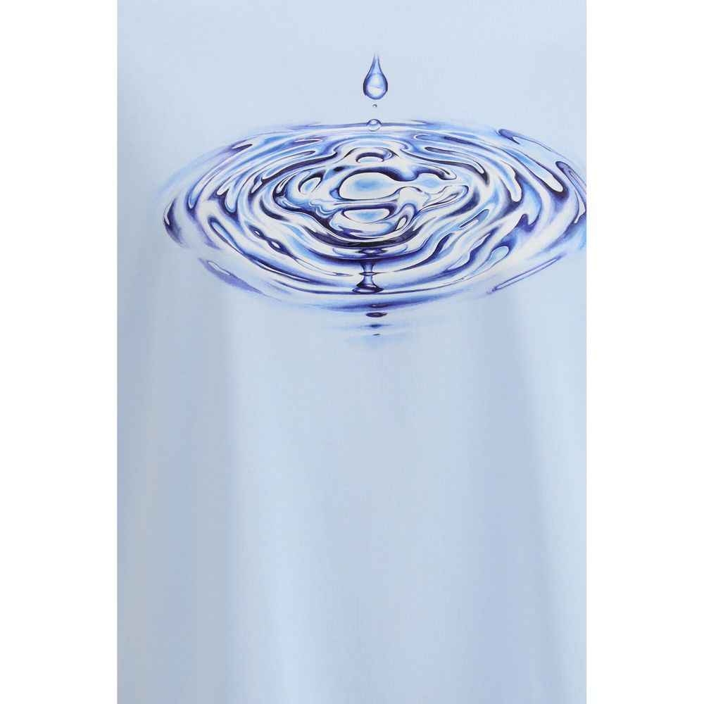 Casablanca Light Blue Cotton T-Shirt