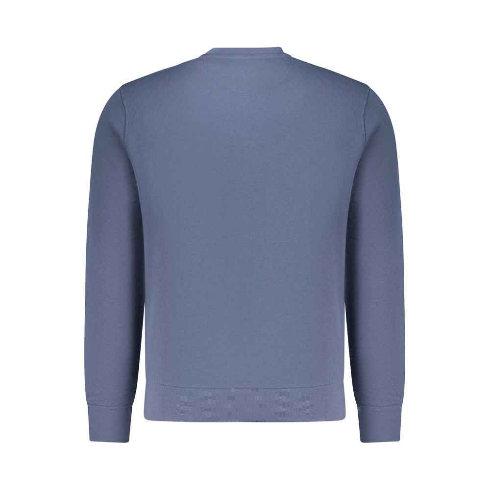North Sails Blue Cotton Men Sweatshirt