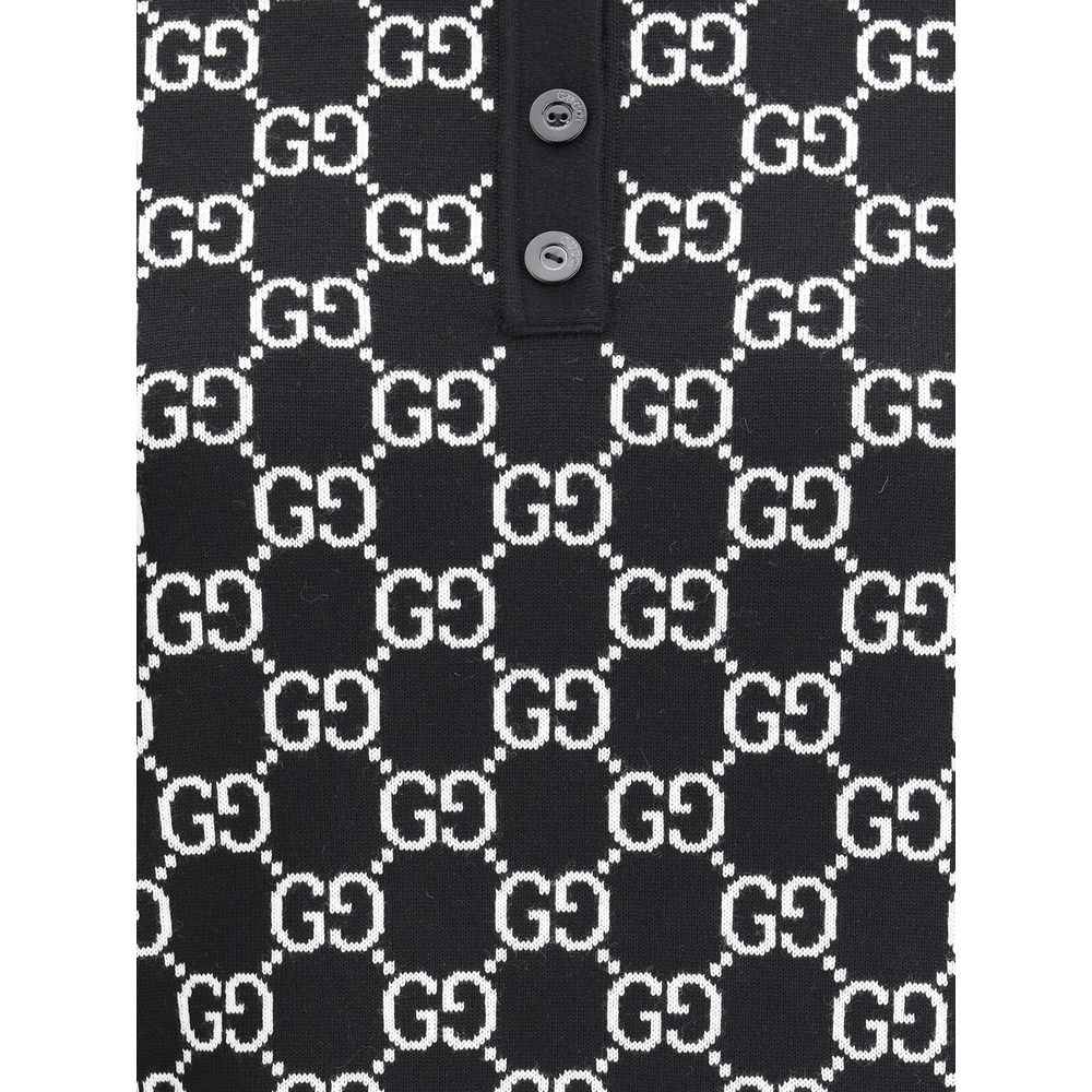 Gucci Black Wool Oves Aries Dress Shirt