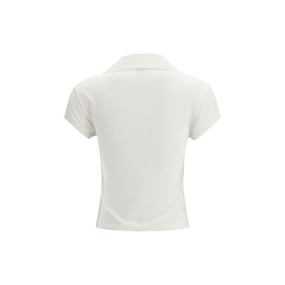 Courrèges White Cotton Polo Shirt