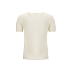 Lisa Yang White Cashmere T-Shirt