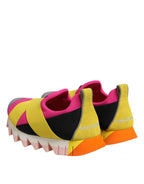 Dolce & Gabbana Multicolor Neoprene Elastic Ibiza Sneakers Shoes