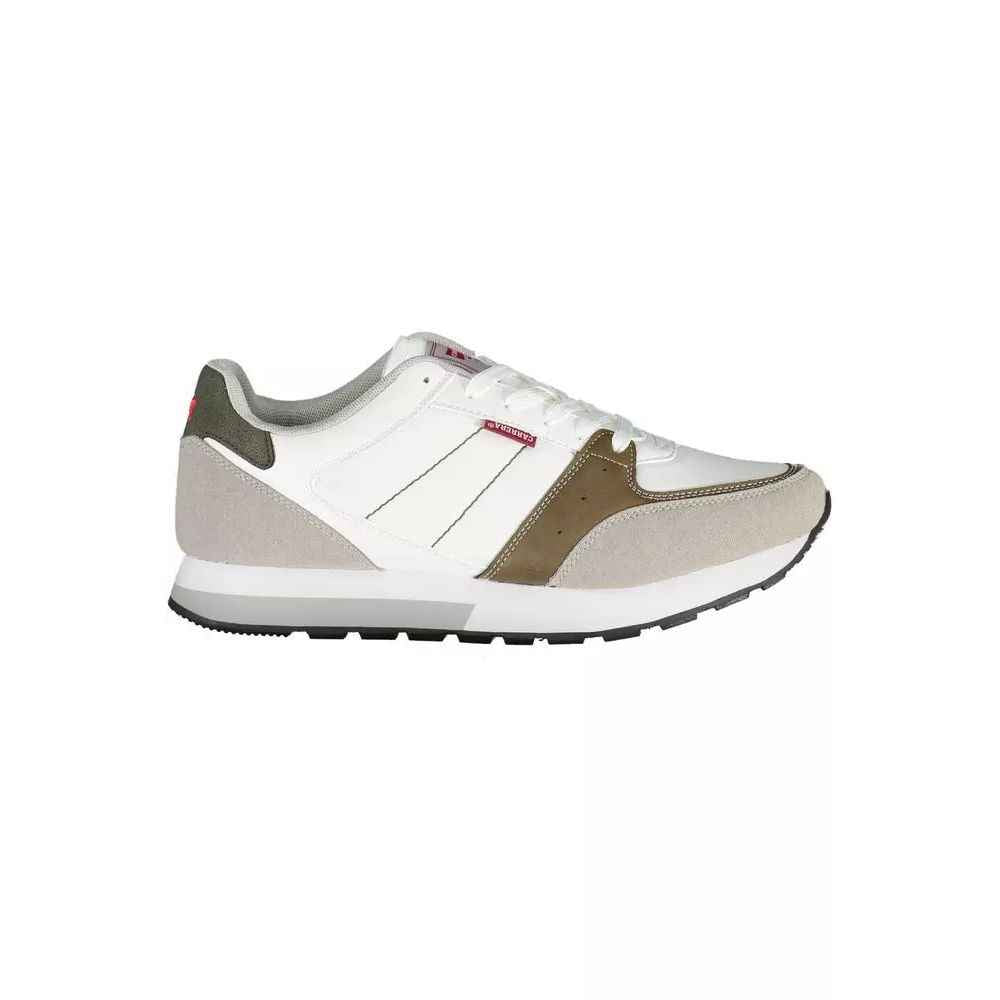 Carrera White Polyester Athletic Sneakers