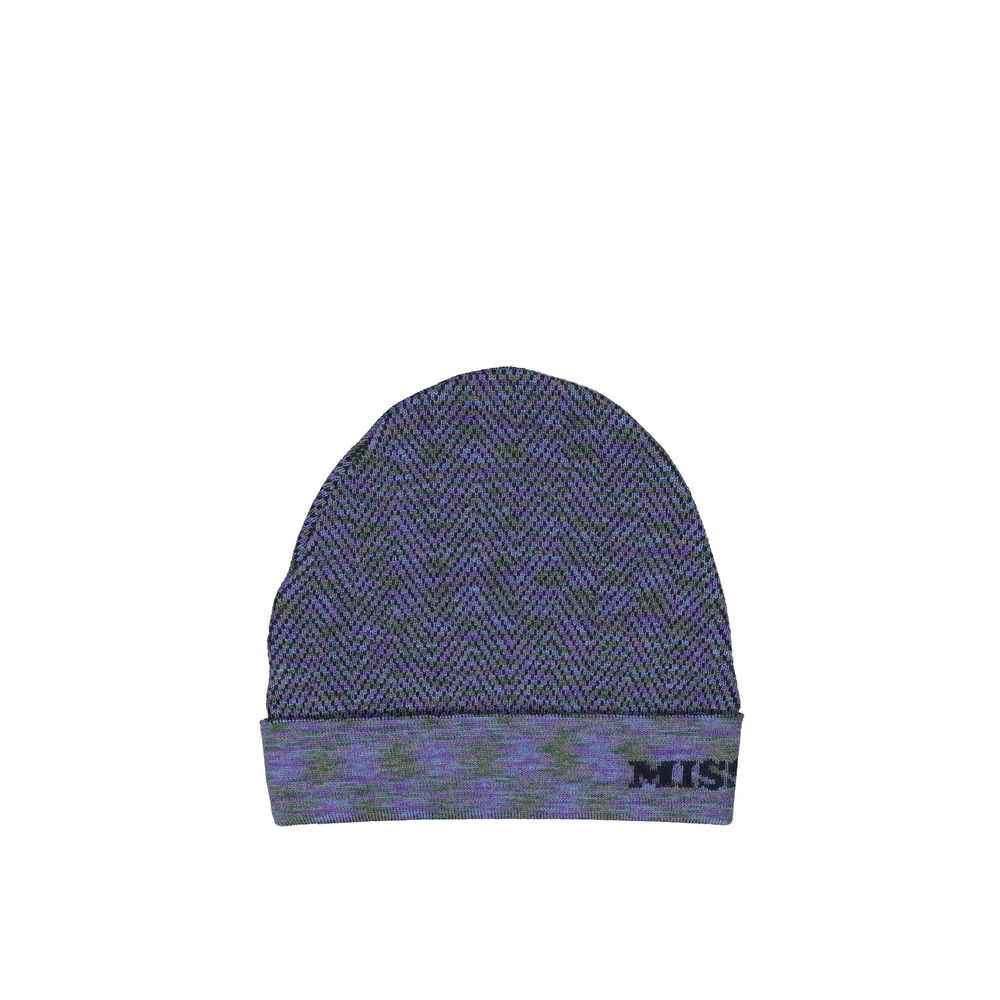 Missoni Purple Wool Beanie