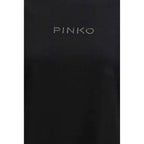 PINKO Black Cotton T-Shirt