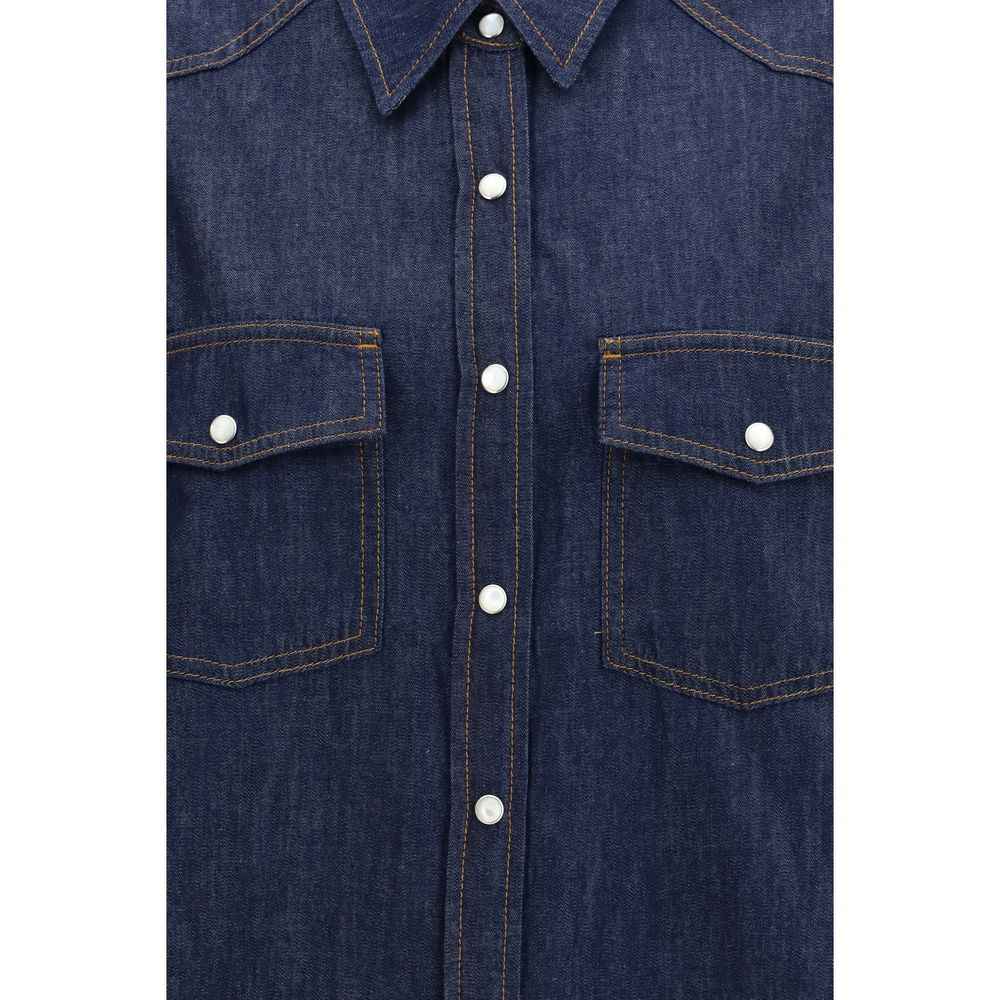 Khaite Blue Denim Shirt