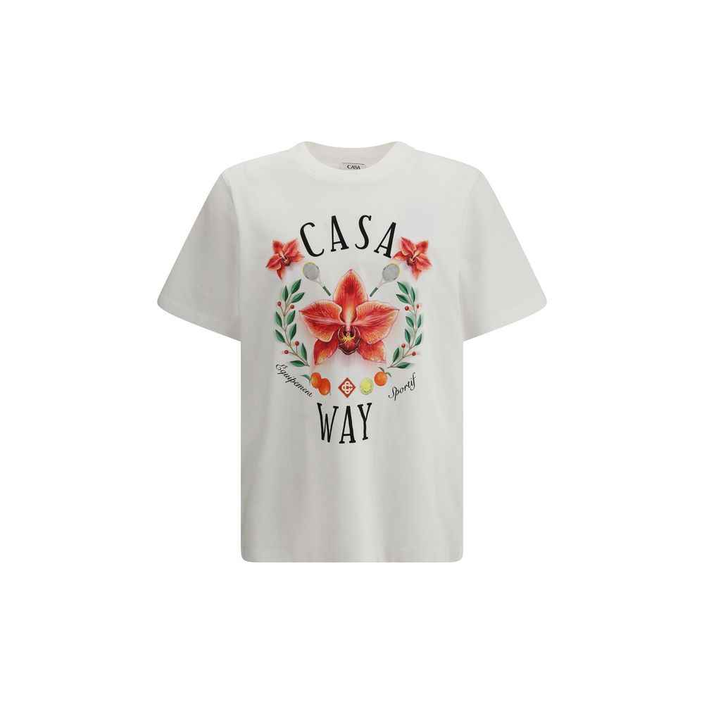 Casablanca White Cotton T-Shirt