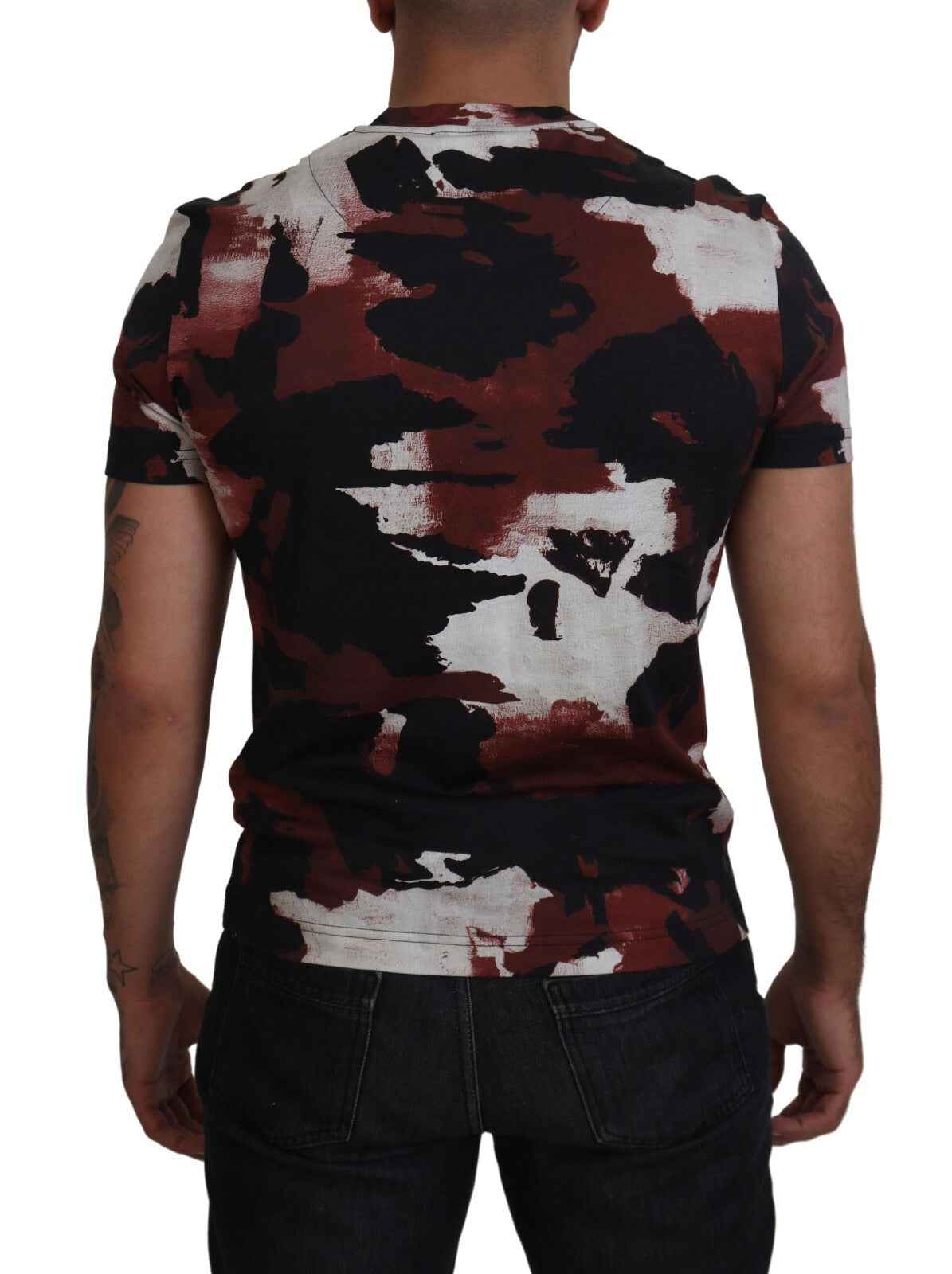 Dolce & Gabbana Multicolor Tie Dye Cotton Crew Neck T-shirt