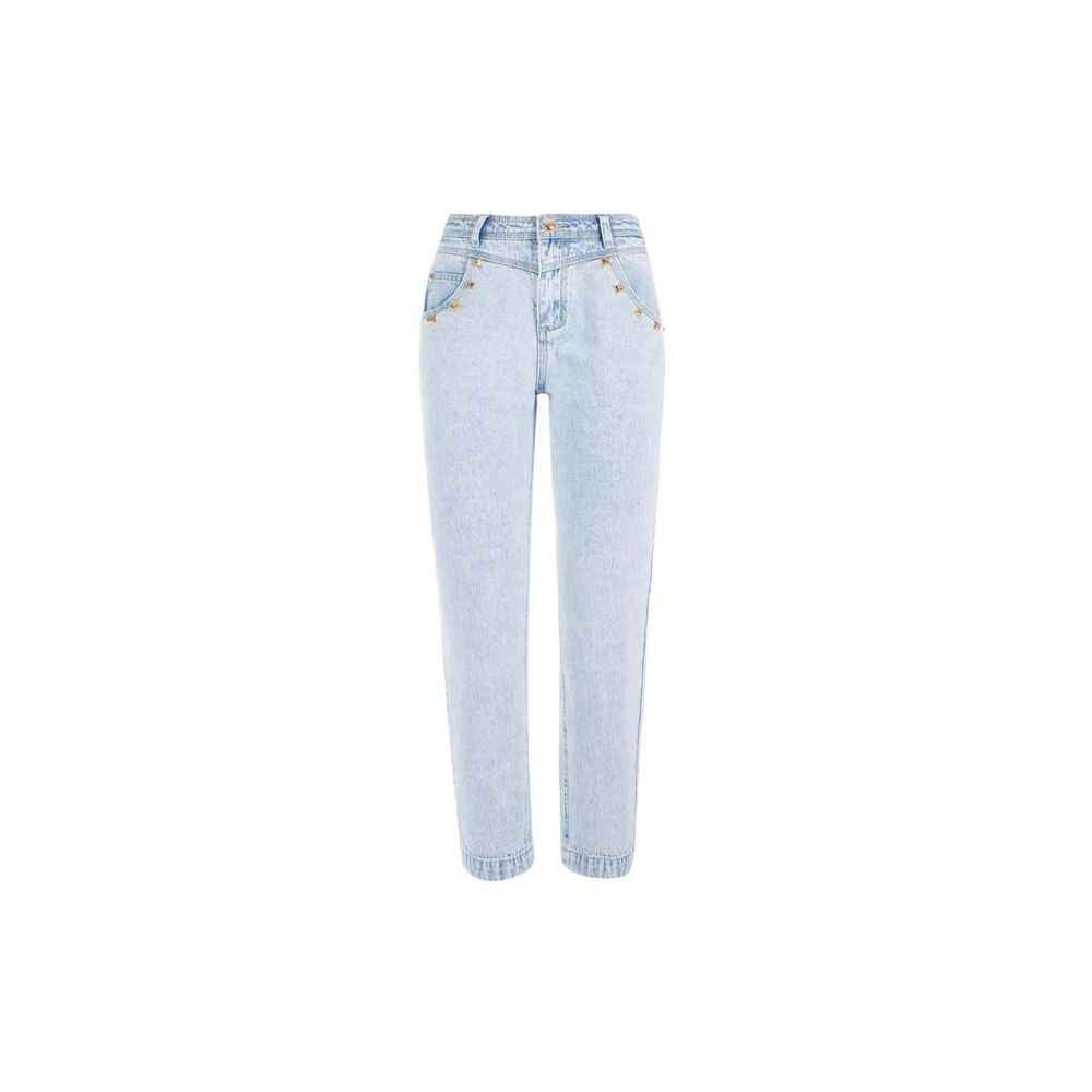 Yes Zee Blue Cotton Boyfriend Jeans