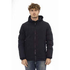 Baldinini Trend Blue Polyester Shell Jacket
