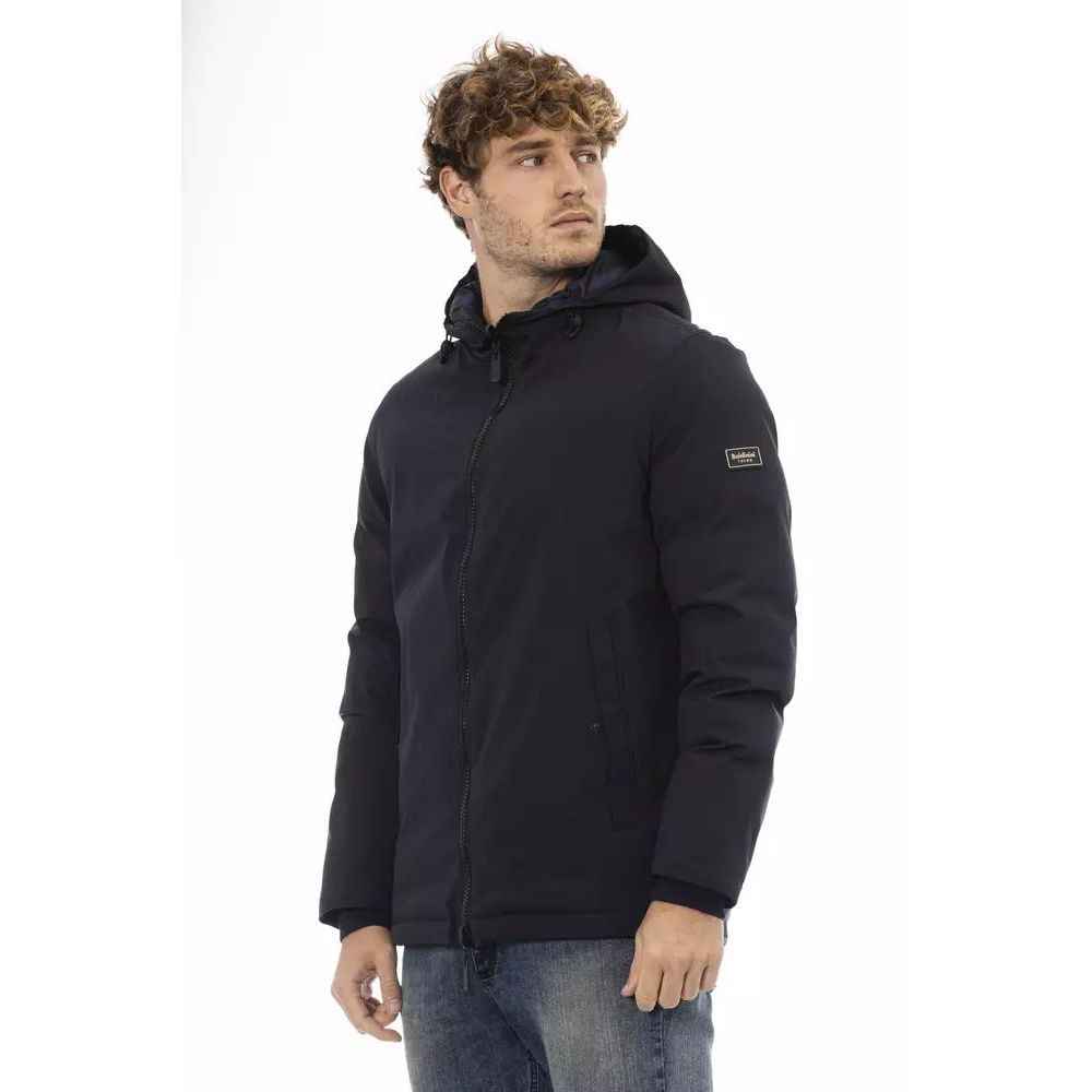 Baldinini Trend Blue Polyester Shell Jacket