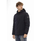 Baldinini Trend Blue Polyester Shell Jacket