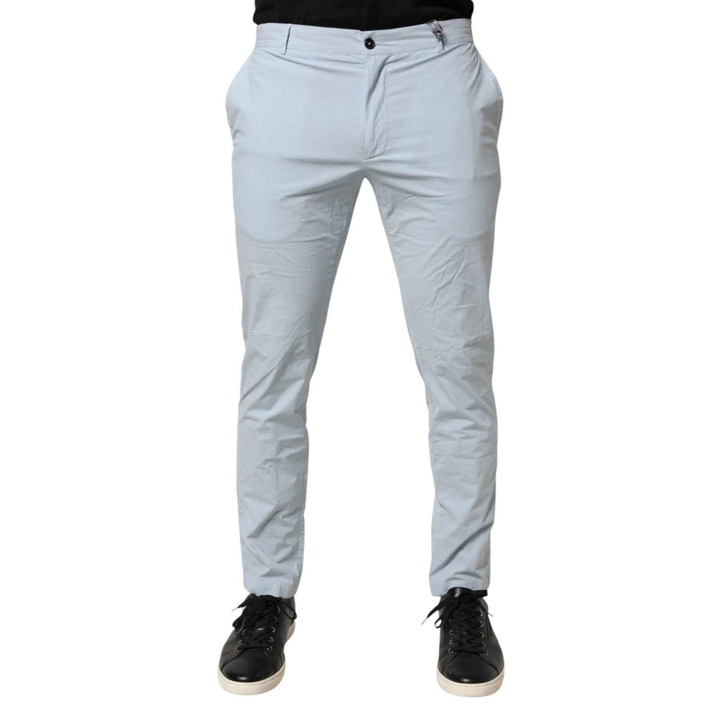 Daniele Alessandrini Light Blue Skinny Dress Trouser Pants