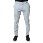 Daniele Alessandrini Light Blue Skinny Dress Trouser Pants