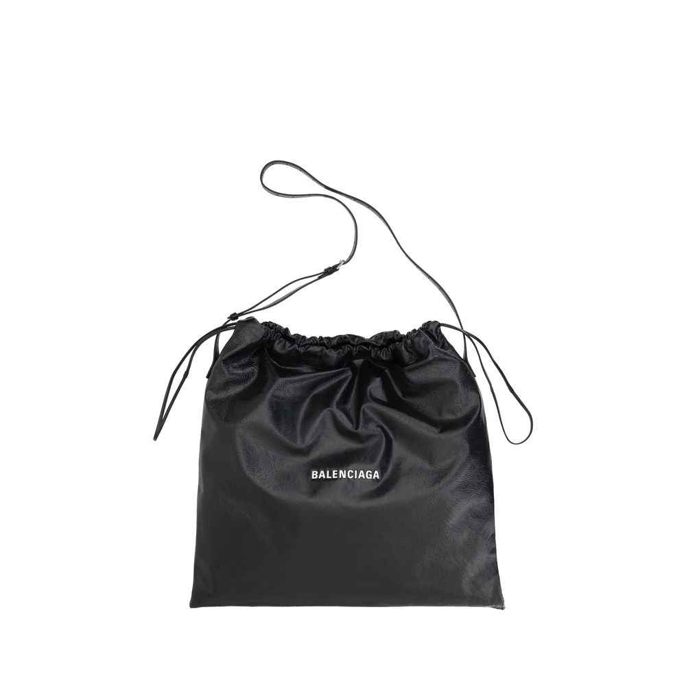 Balenciaga Black Lamb Ovis Aries Aries Shoulder Bag