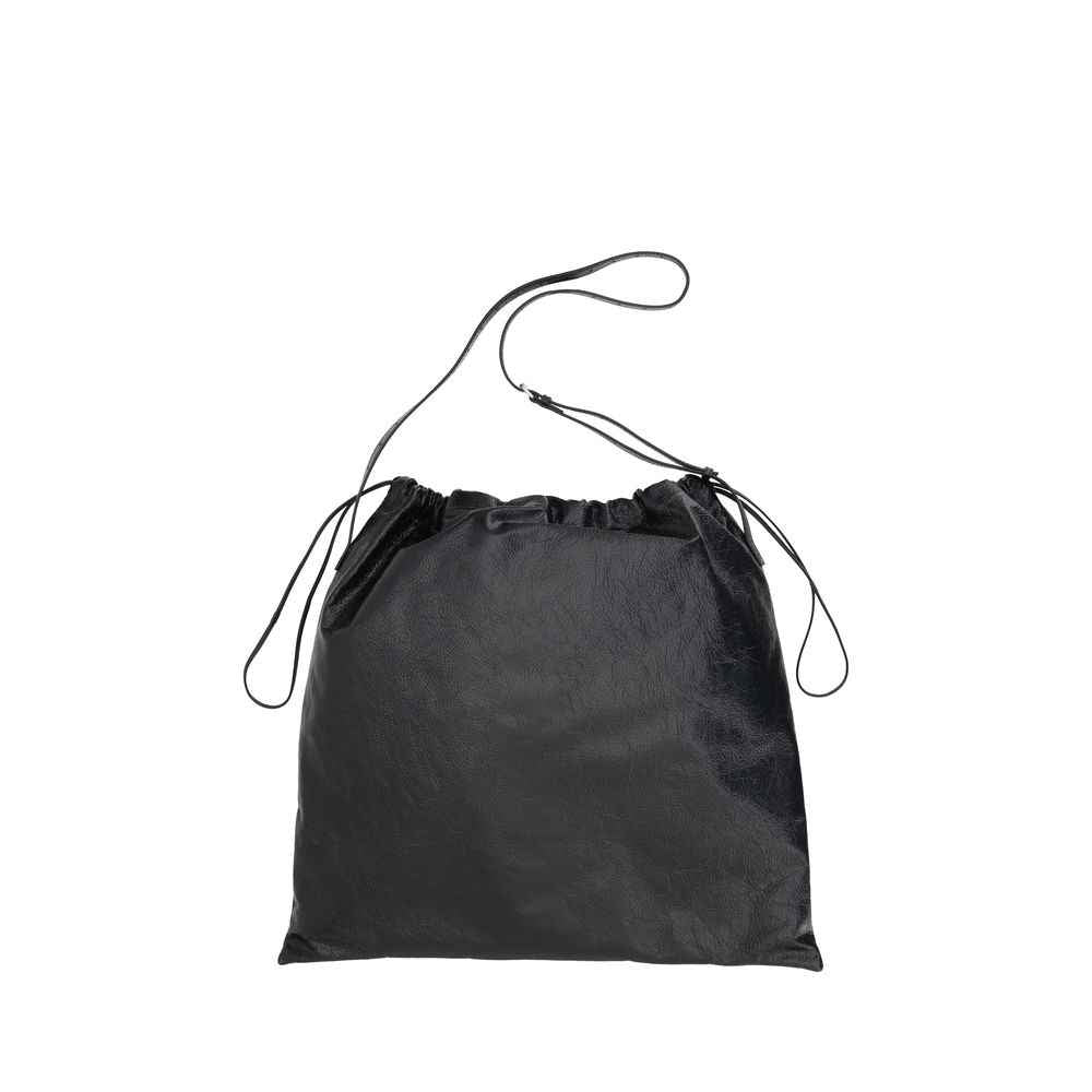 Balenciaga Black Lamb Ovis Aries Aries Shoulder Bag