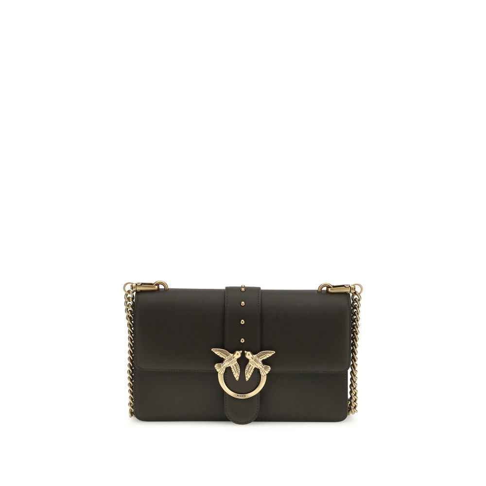 PINKO Bicolor Calf Leather Bos Taurus Shoulder Bag
