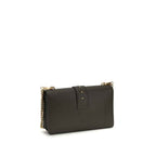 PINKO Bicolor Calf Leather Bos Taurus Shoulder Bag