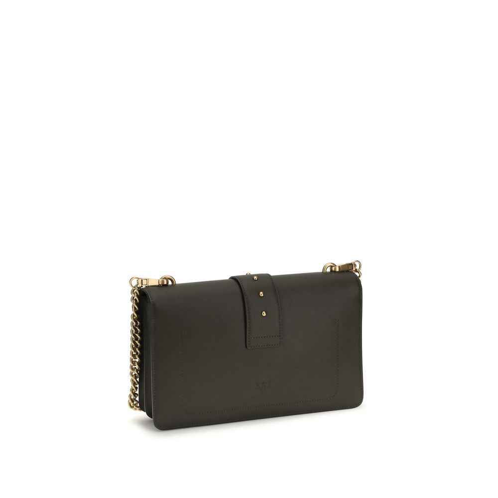 PINKO Bicolor Calf Leather Bos Taurus Shoulder Bag