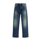 Sunflower Blue Cotton Relaxed Fit Jeans