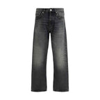 Sunflower Black Cotton Relaxed Fit Jeans