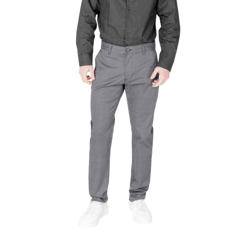 Armani Exchange Blue Cotton Skinny Pants