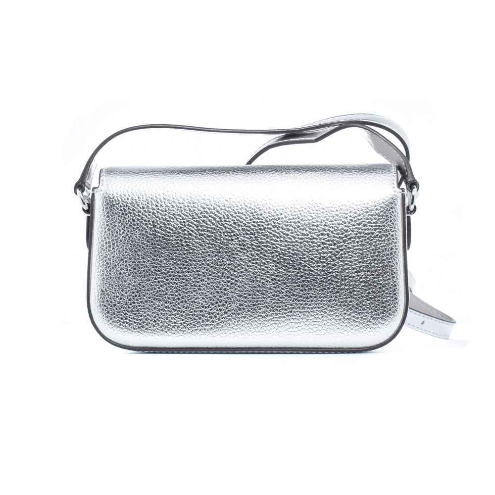 Michael Kors Gray Leather Shoulder Bag