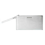 Michael Kors Gray Leather Clutch Bag
