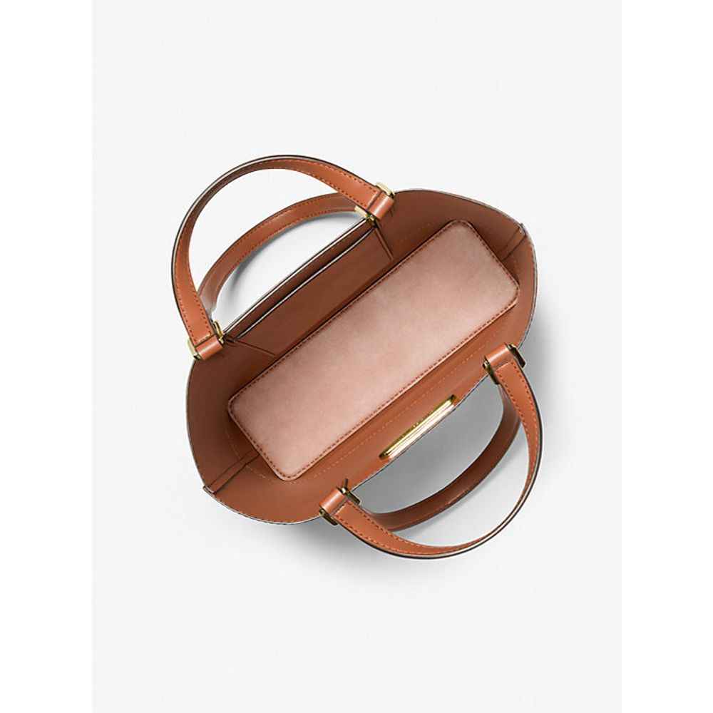 Michael Kors Brown Leather Tote Bag