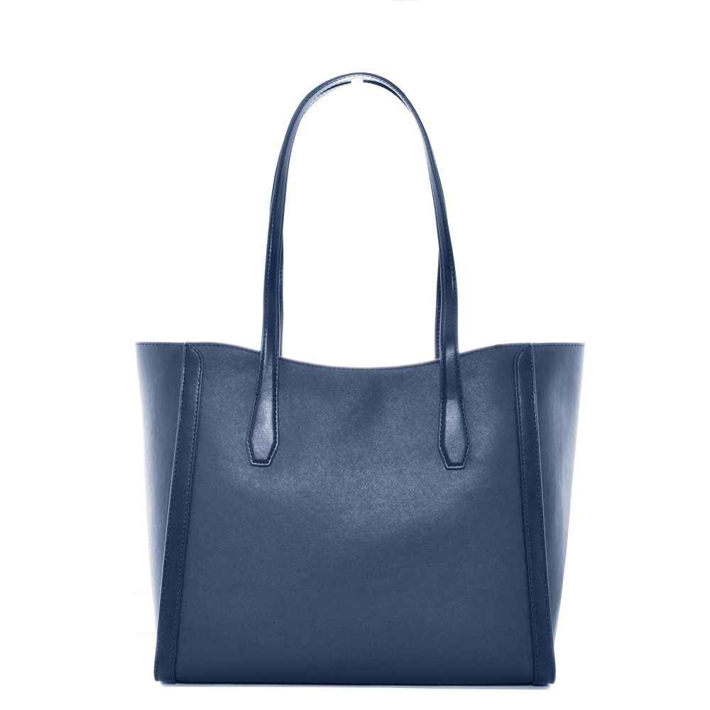 Michael Kors Blue Canvas Tote Bag