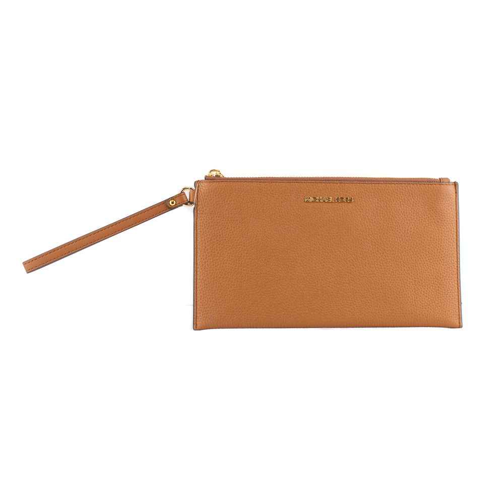 Michael Kors Brown Leather Clutch Bag