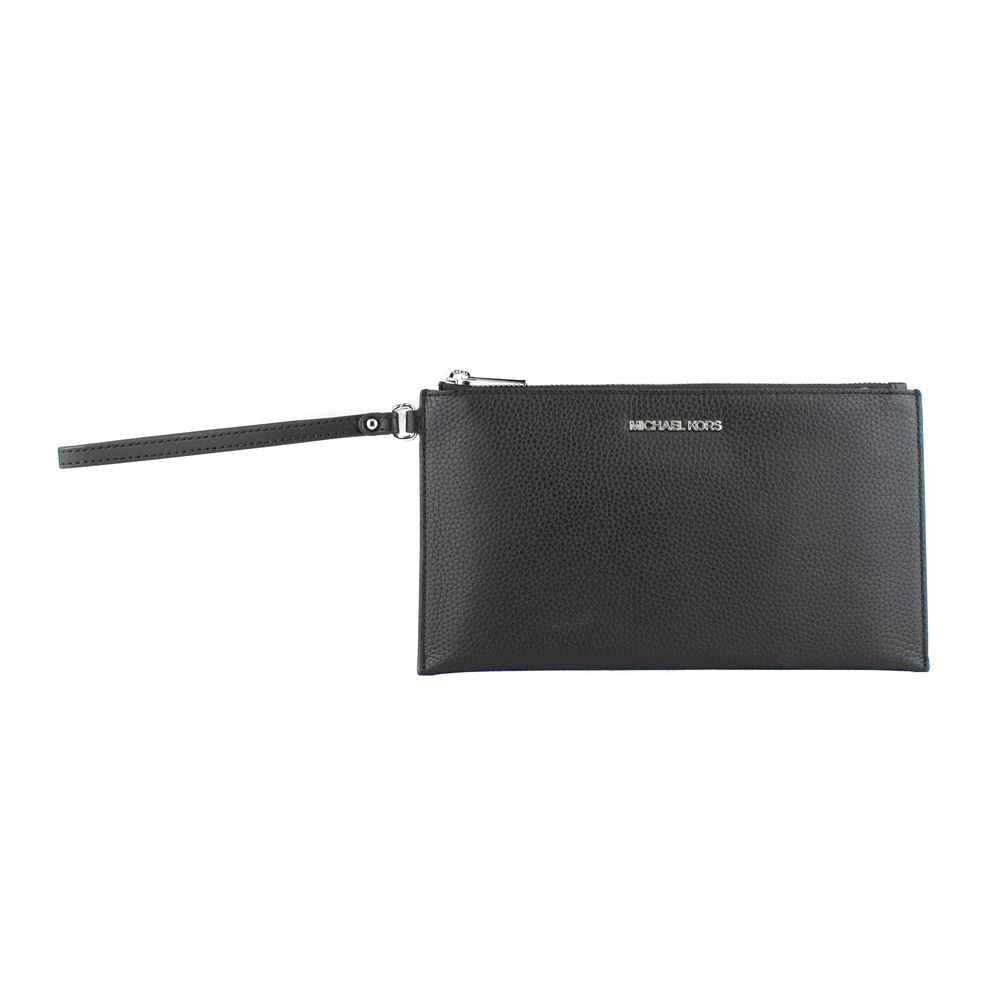 Michael Kors Black Leather Clutch Bag