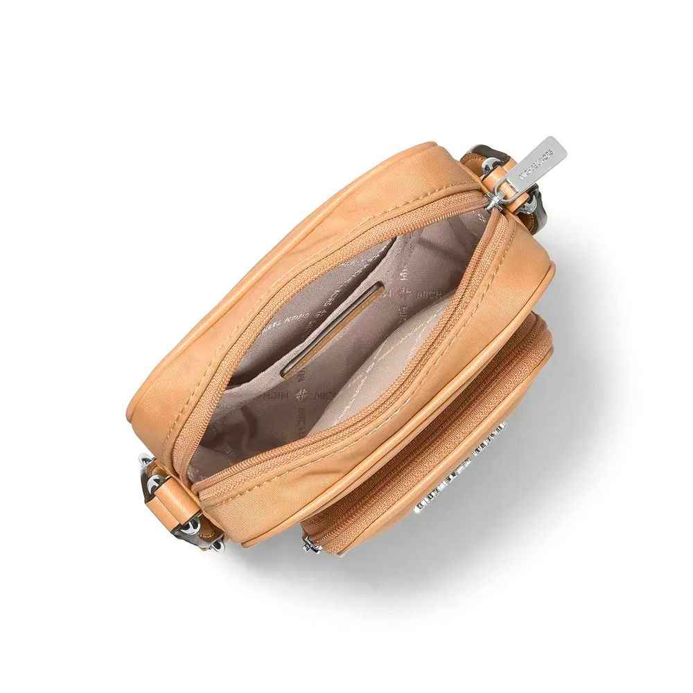 Michael Kors Brown Nylon Crossbody Bag
