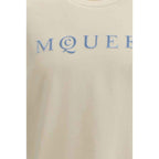 Alexander McQueen Cream Cotton T-Shirt