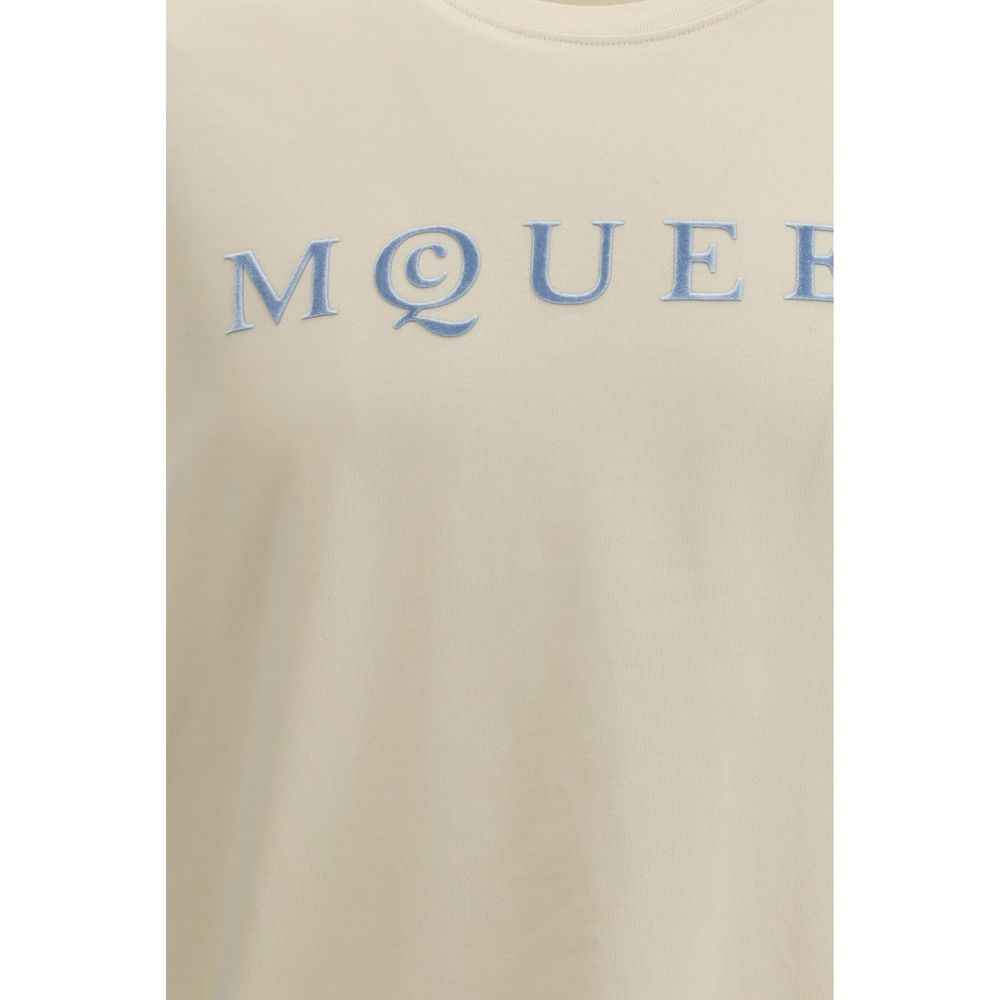 Alexander McQueen Cream Cotton T-Shirt