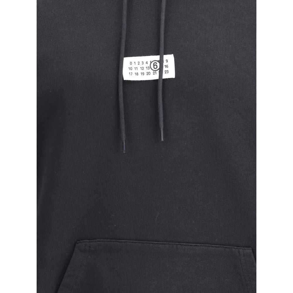 MM6 Black Cotton Sweatshirt