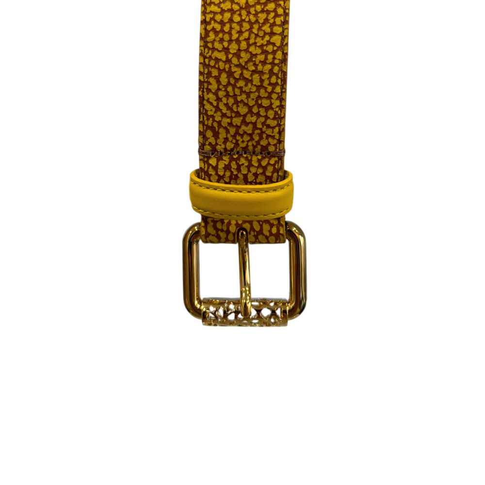 Borbonese Yellow Leather Women Belt