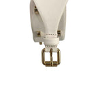 Borbonese White Genuine Leather Women Belt