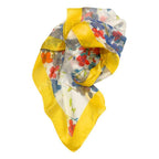 Borbonese Yellow Silk Women Scarf