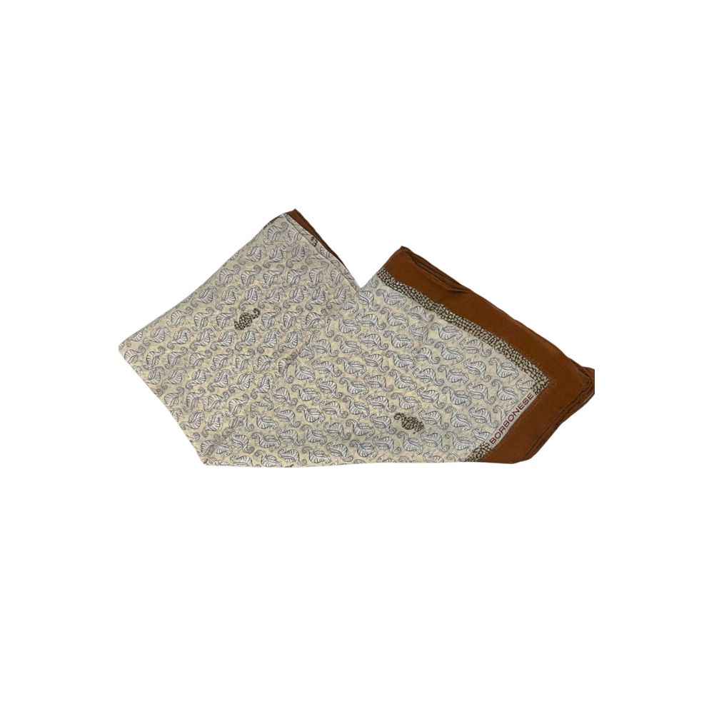 Borbonese Brown Silk Women Scarf