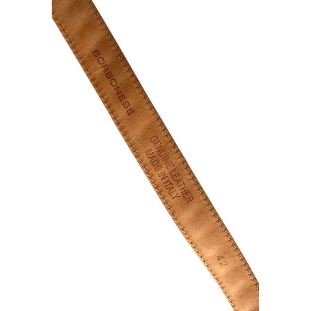 Borbonese White Leather Women's Belt