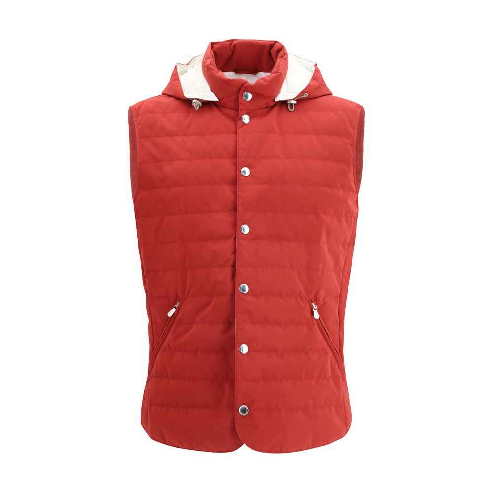 Brunello Cucinelli Multicolor Polyester Sleveless Jacket