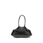 Alexander McQueen Black Calf Leather Bos Taurus Shoulder Bag